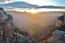 Sunrise over the Grand Canyon Desert View entrance OC 