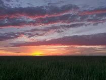 Sunrise over the western Kansas prairie 