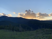 Sunset at Baldy Mountain in Philmont Scout Ranch 