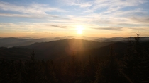 Sunset at Clingmans Dome Great Smoky Mountains 