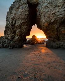 Sunset at El Matador Beach California 