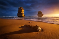 Sunset at Gibsons Steps Victoria Australia  by Dylan Toh amp Marianne Lim