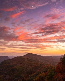 Sunset at Linville Gorge NC  afordphotography