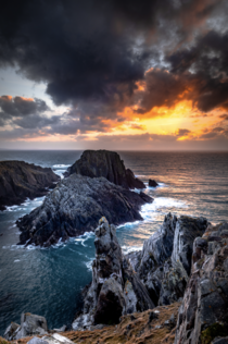 Sunset at Malin Head Irelands most northerly point 