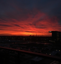 Sunset at Riga Latvia from my apartment balcony