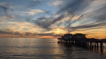 Sunset at Santa Monica Pier