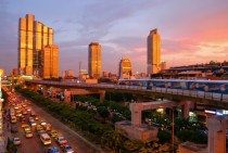 Sunset in Bangkok Thailand 