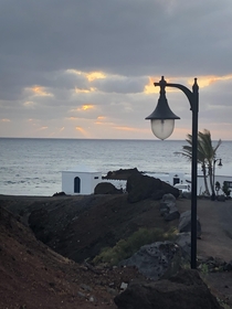 Sunset in El Golfo The Canary Islands