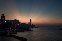 Sunset In Hong Kong Shot on Mavic Pro
