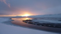 Sunset in Icelands Westfjords 
