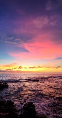 Sunset in Lanai Hawaii 