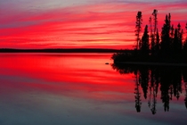 Sunset in Northern Manitoba 
