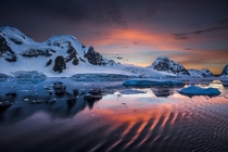 Sunset in the Antarctic Peninsula 