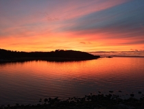 Sunset near Gothenburg Sweden