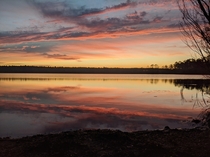 Sunset on Caney Lake  x