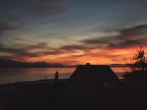 Sunset over Lake Geneva 