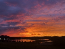 Sunset over Pittsfield Massachusetts