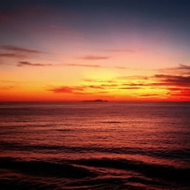 Sunset over the Mediterranean