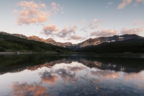 Sunset over Trout Lake in the foothills of Telluride 