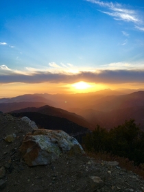 Sunset Peak Southern California 