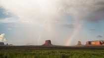 Sunshower in Monument Valley  Photographed by Daniel Jacob