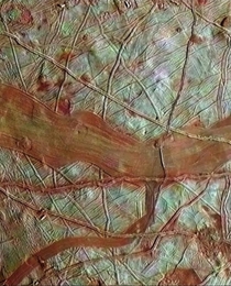 Surface of Europa Jupiters moon