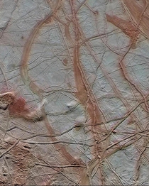 Surface of Europa Jupiters moon