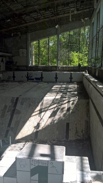 Swimming pool Pripyat Chernobyl Exclusion Zone