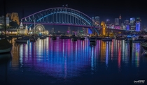 Sydney Australia during the Vivid festival 