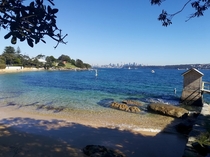 Sydney skyline from Cap Cove Beach