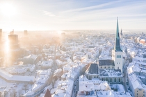 Tallinn on a frosty morning 