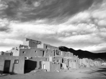 Taos Pueblo New Mexico Constructed somewhere between - years ago according to the Taos peoples history 