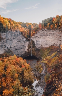 Taughannock Falls During Autumn in Upstate New York 
