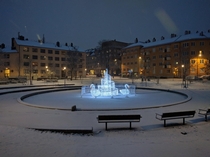 Technically the second snowfall of the season in Stockholm Sweden but I wasnt in town to see the first one