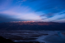 Telescope Peak amp Badwater Basin Death Valley National Park California - over ft separate these two points  OC