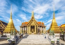 Temple of the Emerald Buddha complex Grand Palace compound Bangkok - Thailand