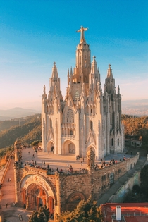 Temple of the Sacred Heart of Jesus in Barcelona Spain