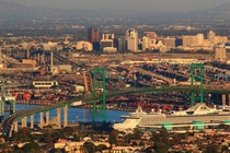 Terminal Island and Downtown Long Beach 
