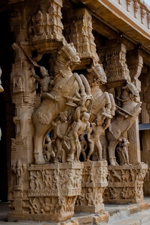 th Century Architectural Marvel -Sesharaya Mandapam at Srirangam SriRanganathaswamy TempleTamil NaduIndia
