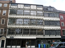 th-th century Jacobean Domestic Architecture Newcastle UK Two -story merchant houses known collectively as Bessie Surtees House 