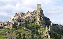 The abandoned Village of Craco Italy Residents left the village following an earthquake in the s 