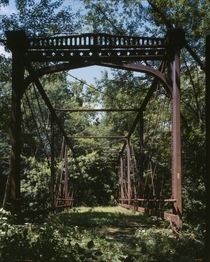 The abandoned Zoarville Station Bridge 