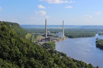 The Alma Generating Station on the Mississippi river at Alma WI 