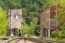 The almost ghost town of Thurmond West Virginia in the New River gorge Population  