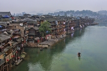 The ancient Chinese town of Fenghuang a UNESCO World Heritage site 