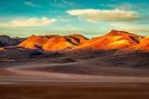 The Andean Mountains at sunrise South Bolivia 