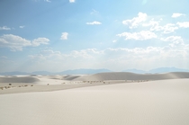 The Appropriately-Named White Sands National Monument New Mexico 