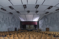 The auditorium in an abandoned Ontario High School   