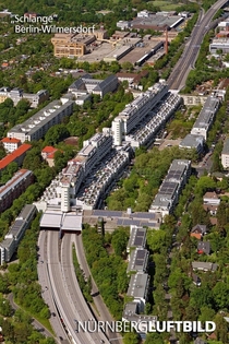 The Autobahnberbauung Schlangenbader Strae is a  unit apartment complex complex that straddles Autobahn  in Berlin