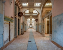 The beautiful corridors of an abandoned Bath Spa France 